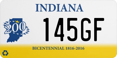 IN license plate 145GF