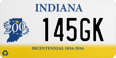 IN license plate 145GK