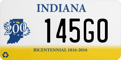 IN license plate 145GO