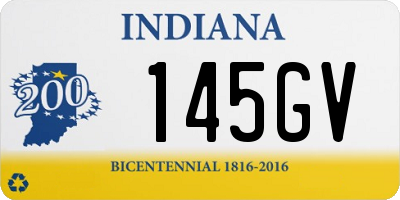 IN license plate 145GV