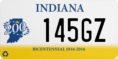 IN license plate 145GZ