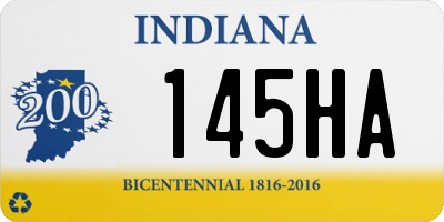 IN license plate 145HA