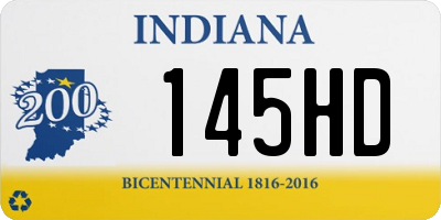 IN license plate 145HD