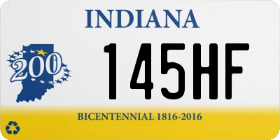 IN license plate 145HF