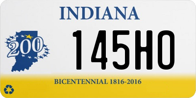 IN license plate 145HO
