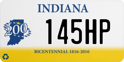 IN license plate 145HP