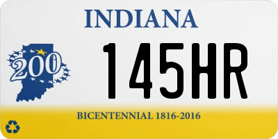 IN license plate 145HR