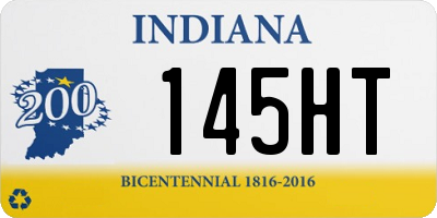 IN license plate 145HT