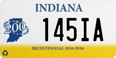 IN license plate 145IA