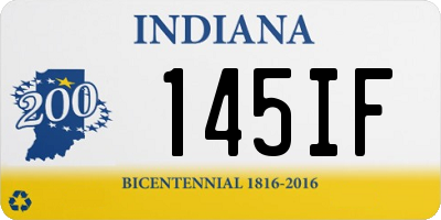 IN license plate 145IF