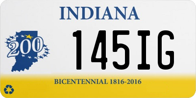 IN license plate 145IG