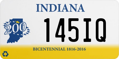 IN license plate 145IQ