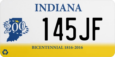 IN license plate 145JF