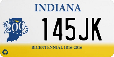 IN license plate 145JK