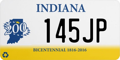 IN license plate 145JP