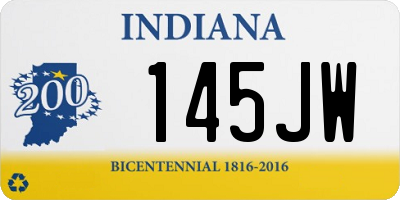 IN license plate 145JW