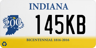 IN license plate 145KB