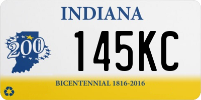 IN license plate 145KC