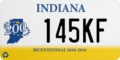 IN license plate 145KF