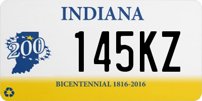 IN license plate 145KZ