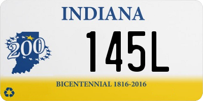 IN license plate 145L