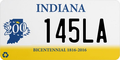 IN license plate 145LA