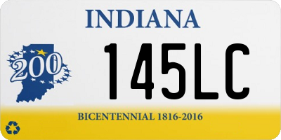 IN license plate 145LC