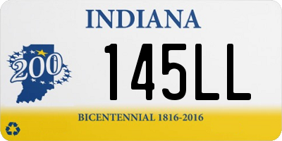 IN license plate 145LL