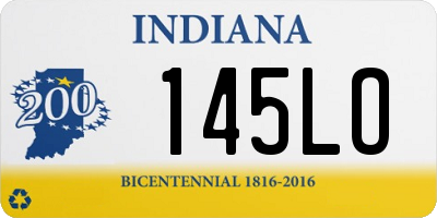 IN license plate 145LO