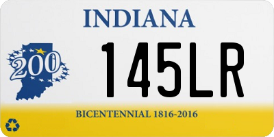 IN license plate 145LR