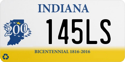 IN license plate 145LS