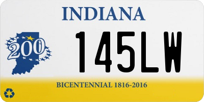 IN license plate 145LW