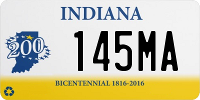 IN license plate 145MA