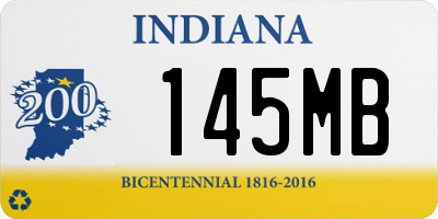 IN license plate 145MB