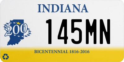 IN license plate 145MN