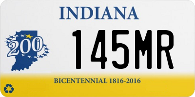 IN license plate 145MR