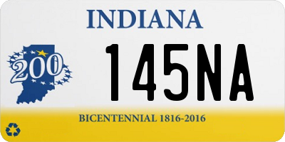 IN license plate 145NA