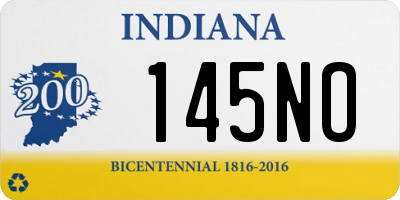 IN license plate 145NO