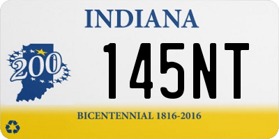 IN license plate 145NT