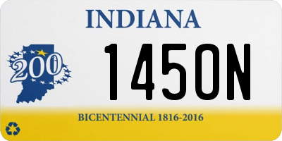 IN license plate 145ON