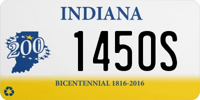 IN license plate 145OS