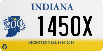 IN license plate 145OX