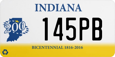 IN license plate 145PB