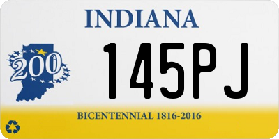 IN license plate 145PJ
