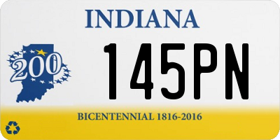 IN license plate 145PN