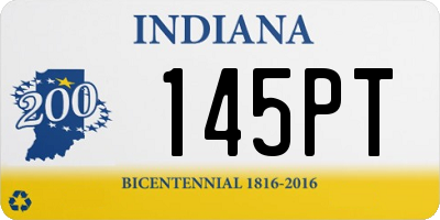 IN license plate 145PT