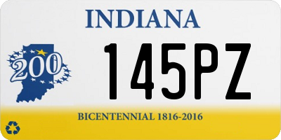 IN license plate 145PZ