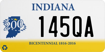 IN license plate 145QA