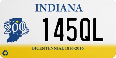 IN license plate 145QL