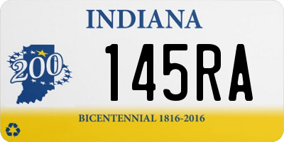 IN license plate 145RA